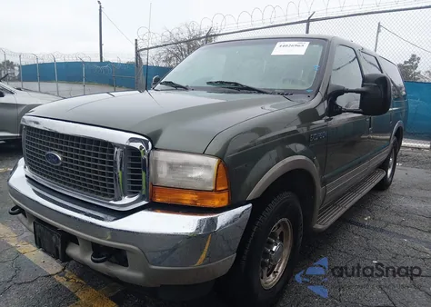 2000 Ford Excursion Limited from USA, damaged, VIN 1FMNU42S7YED84370